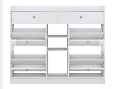 ZAPATERA NACION MUEBLES HILET BLANCO MODERNA - 3