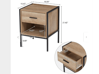 VELADOR NACION MUEBLES JUNIOR INDUSTRIAL MODERNO MADERA NATURAL - 2