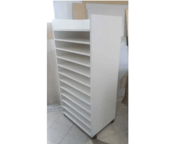 VELADOR NACION MUEBLES ADARA CON ESTANTERIA BLANCO - 2