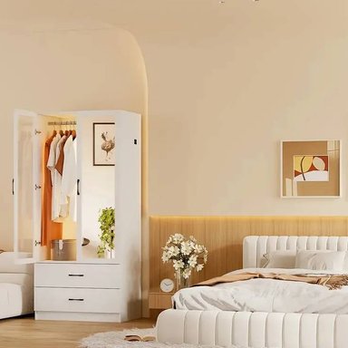 ROPERO NACION MUEBLES LEONOR COLOR BLANCO NM - 2