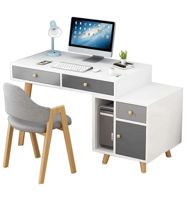 ESCRITORIO NACION MUEBLES CROMIX COLOR BLANCO - 2