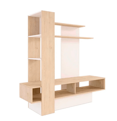 MUEBLE PARA TV NACION MUEBLES HERCULES COLOR MADERA - 3