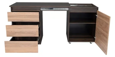 ESCRITORIO NACION MUEBLES DUDA COLOR MARRÓN - 3