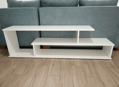 MUEBLES PARA TV NACION MUEBLES RYT COLOR BLANCO - 2