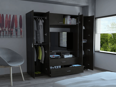 CLOSET NACION MUEBLES PXDA COLOR NEGRO - 2