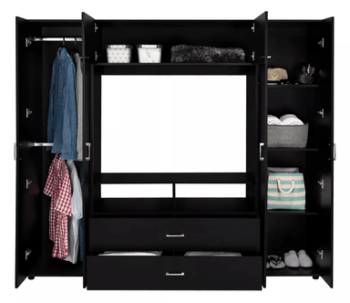 CLOSET NACION MUEBLES PXDA COLOR NEGRO - 4