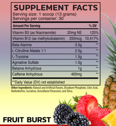 PRE ENTRENO PRE EXTREME FRUIT BURST - 2
