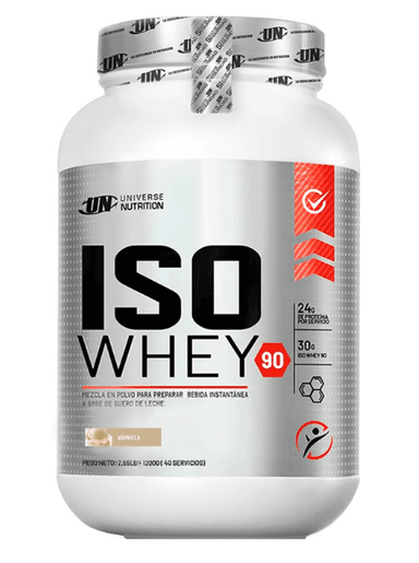 SUPLEMENTO UNIVERSE NUTRITION ISO WHEY 90 1.1KG VAINILLA + CREATINA 250GR MYPROTEIN + SHAKER - 4