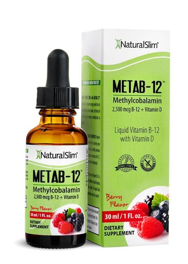 VITAMINA METAB-12 NATURALSLIM 30 ML BERRY LIQUID VITAMIN METHYLCOBALAMIN + VITAMIN D - 1