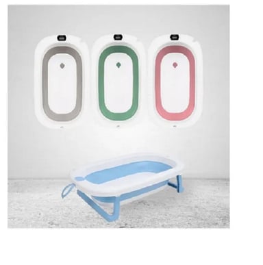 TINA BAÑERA PLEGABLE PARA BEBES COLOR ROSADO - 3