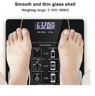BALANZA INTELIGENTE DIGITAL BLUETOOTH PESO 180 KG ROSADO - 3