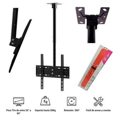 RACK 26 A 60 PULGADAS METAL TECHO PARA TV LCD LED SMART - 3