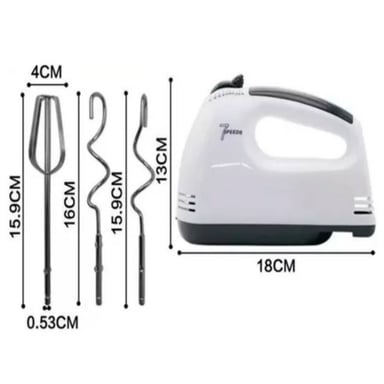 BATIDOR A MANO R-6633B MESCLADORA REPOSTERIA PASTELERIA 7 VELOCIDADES - 4
