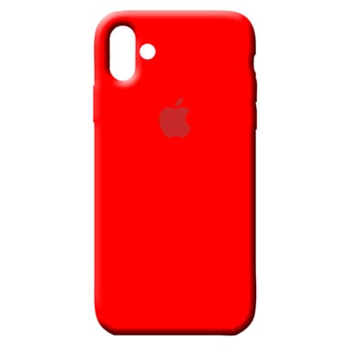 CASE FUNDA SILICONE IPHONE 16 PLUS ROJO - 1