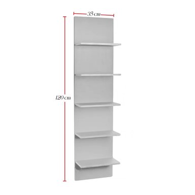 ORGANIZADOR AÉREO MELAMINA 120X 35CM- BLANCO - 4