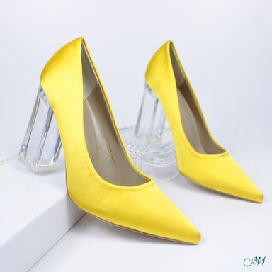 ZAPATOS DE VESTIR MUJER MARGLO SHOES AMARILLO STILETTOS M10 - 4