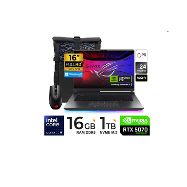 LAPTOP ASUS ROG STRIX G16 16'ULTRA 9 275HX 2.7GHZ 1TB SSD 16GB RTX5060 8GB - 1