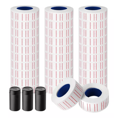 ETIQUETAS PRECIOS MX5500 MAQUINA STICKERS POR 30 ROLLOS MÁS 3 TINTES - 1