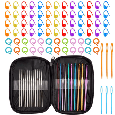 KIT GANCHILLO IMPORTADO CROCHET PALITOS KIT DE COSTURA POR 100 PIEZ.
CONTADOR DE PUNTO PARA TEJER CLIP - 1