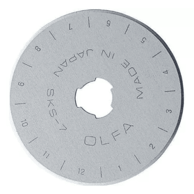 CORTADORA DE TELA MANUAL OLFA ORIGINAL CUCHILLA CIRCULAR MÁS 1 CUCHILLA DE REPUESTO 45MM - 3