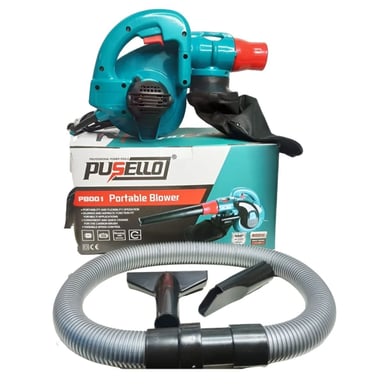 SOPLADOR ASPIRADOR DE HOJAS POLVO PUSELLO 800W 1300RPM - SOPLETE DE AIRE PARA LIMPIEZA AUTO CASA PC - 1