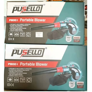 SOPLADOR ASPIRADOR DE HOJAS POLVO PUSELLO 800W 1300RPM - SOPLETE DE AIRE PARA LIMPIEZA AUTO CASA PC - 3