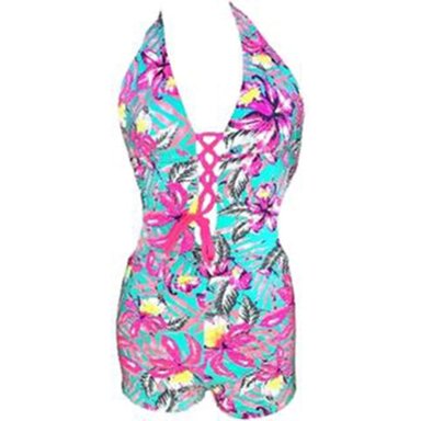 TRIKINI PUSH UP LICRA MUJER FUCSIA UV SHORT ISABELLA GL-32 - 1