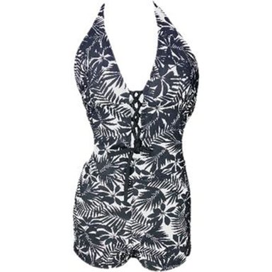 TRIKINI PUSH UP LICRA MUJER NEGRO UV SHORT ISABELLA GL-32 - 2