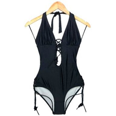 TRIKINI PUSH UP LICRA MUJER NEGRO UV FLOR GALES GL-30 - 1