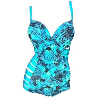 TRIKINI PUSH UP LICRA MUJER CELESTE UV JANA GL-50 - 1