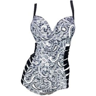 TRIKINI PUSH UP LICRA MUJER NEGRO UV JANA GL-50 - 1