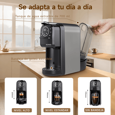CAFETERA DE CÁPSULAS BOMIDI CM01 NEGRA - 3