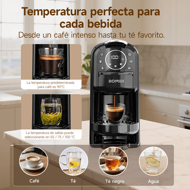 CAFETERA DE CÁPSULAS BOMIDI CM01 NEGRA - 5