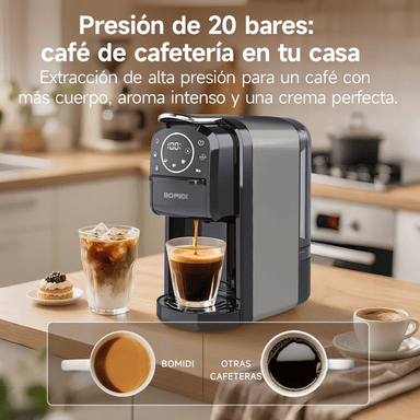 CAFETERA DE CÁPSULAS BOMIDI CM01 NEGRA - 8