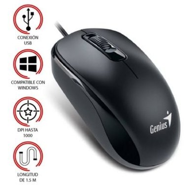 MOUSE GAMER GENIUS DX-110 NEGRO - 1