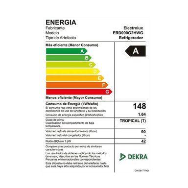 FRIGOBAR ELECTROLUX ERD090G2HWG 90L PREMIUM GRIS - 5