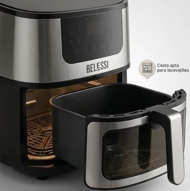 FREIDORA DE AIRE BELESSI 4.5LT 2400W BLSE003 - 3