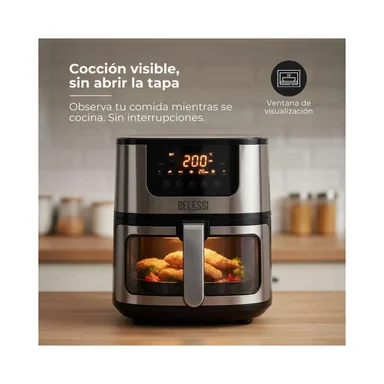 FREIDORA DE AIRE BELESSI 4.5LT 2400W BLSE003 - 5