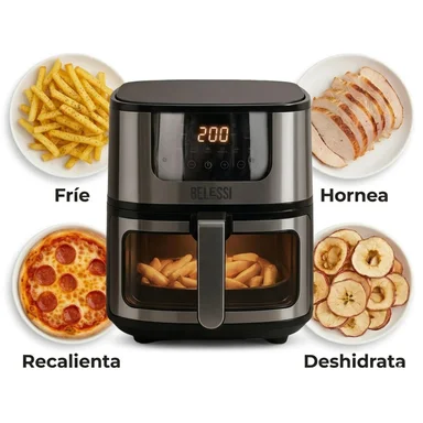 FREIDORA DE AIRE BELESSI 4.5LT 2400W BLSE003 - 9
