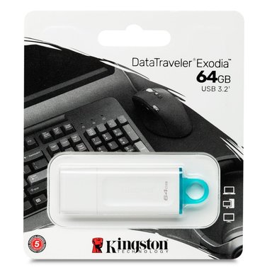 MEMORIA USB KINGSTON DATATRAVELER EXODIA 64GB, 3.2 (KC-U2G64-5R) - 1