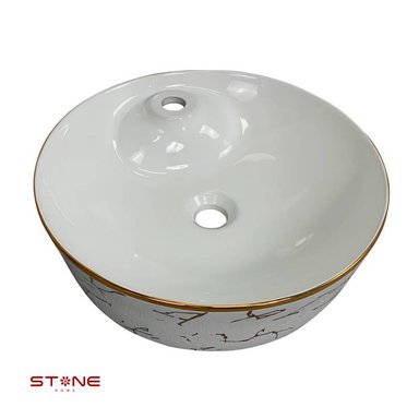 LAVAMANOS STONE HOME ALFIE BLANCO MOD. CIRCULAR MINIMALISTA - 2