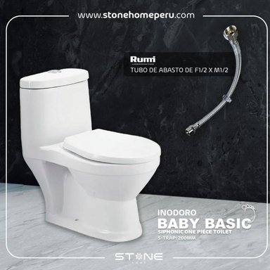 INODORO STONE HOME BASIC BLANCO ONE PIECE TOILET BABY NIÑO - 2