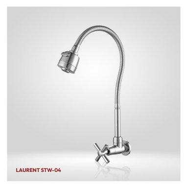 COMBO DE LAVADEROS DE ACERO SIGNATURE STP3937 STONE + LLAVE DE COCINA A LA PARED LAURENT STW-04 CROMADO STONE - 3