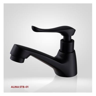 COMBO BOWL KRISTIN BLANCO + LLAVE P/LAVATORIO ALINA STB-01 BLACK STONE + DESAGUE POP UP GRANDE NEGRO S/REBOSE P/BOWL CUERPO 8 CM - 4
