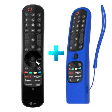 CONTROL LG AKB76043105 REMOTO MAGIC MR23GN 2023 + FUNDA AZUL - 1