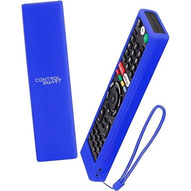 FUNDA CASE PROTECTORA SILICONA CONTROL SONY ANDROID TV AZUL - 2