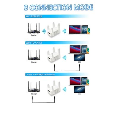 REPETIDOR DE WIFI IMPORTADO QX-013 300 MPBS ROUTER 4 PUERTOS BLANCO - 2
