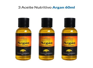 ACEITE ARGÁN NUTRITIVO LA BRASILIANA 60G 3 UNIDADES - 1