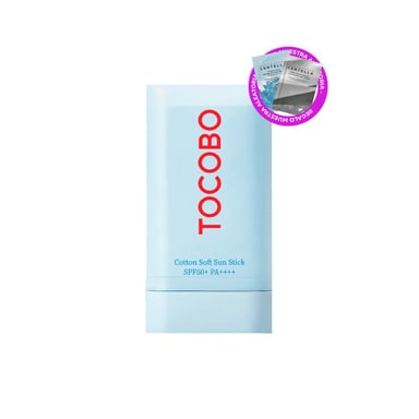 BARRA SOLAR SPF 50 TOCOBO COOTTON 19GR+ REGALO MINI SACHETS - 1