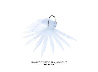 MYSTYLE LLAVERO STILETTO TRANSPARENTE - 2